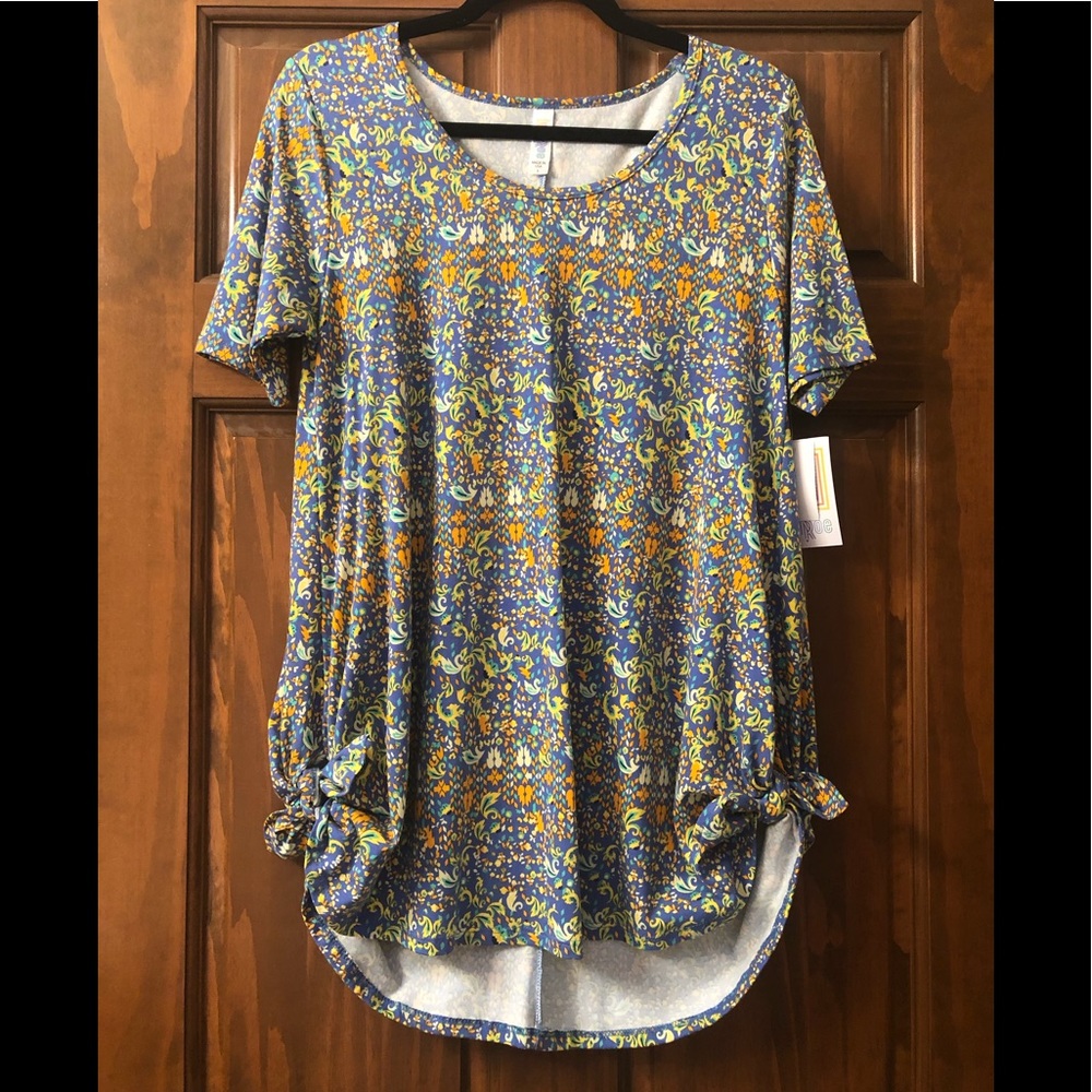 NWT LuLaRoe Perfect T- Purple Multi-Pattern